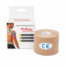 Banda Kinesiologica RedLine Recover Bej, impermeabila, fara latex, 5 cm x 5 m Banda Kinesiologica RedLine Recover Bej, impermeabila, fara latex, 5 cm x 5 m