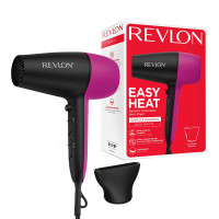 Uscator de par Revlon Easy Heat RVDR5347E, tehnologie ionica cu turmalina, 3 trepte de caldura, 2 viteze, concentrator de aer inclus