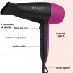 Uscator de par Revlon Easy Heat RVDR5347E, tehnologie ionica cu turmalina, 3 trepte de caldura, 2 viteze, concentrator de aer inclus