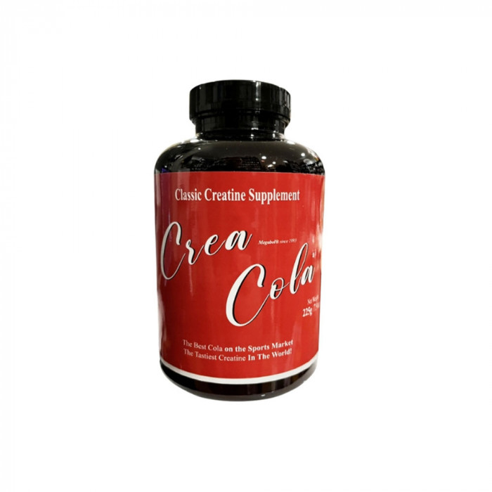 Supliment Megabol Crea Cola, sustine dezvoltarea fortei, masei musculare, performantei fizice si regenerarea dupa antrenament, 225 g