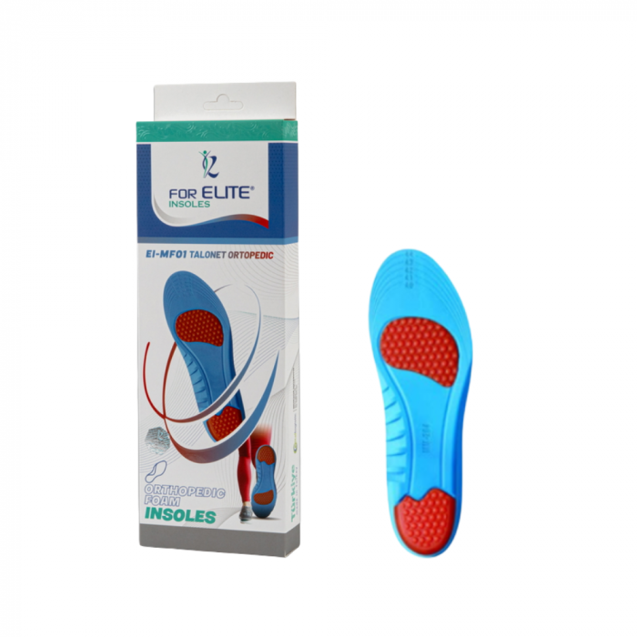 Talonete For Elite Ortopedic, pentru barbati, din spuma ortopedica si gel Smartflex, design 3D, usor de decupat, marimea 40 - 45