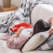 Perna cu apa calda Termofor Sanity, recipient cauciucat, capacitate 2l, efect terapeutic, Rosu