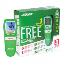 Termometru non-contact Novama Free, pentru masurarea temperaturii corpului, camerei, suprafetei, memorie pentru 30 masuratori, masurare instantanee, mod silentios de noapte, oprire automata, Verde Termometru non-contact Novama Free, pentru masurarea temperaturii corpului, camerei, suprafetei, memorie pentru 30 masuratori, masurare instantanee, mod silentios de noapte, oprire automata, Verde