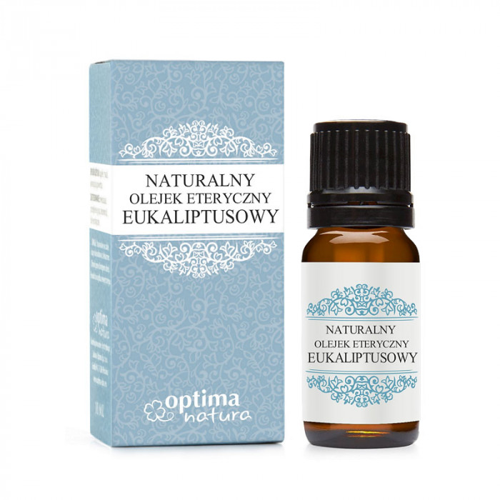 Ulei esential de Eucalipt, Optima Natura, 10 ml, pentru raceala, tuse si inflamatii ale pielii