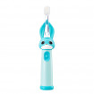 Periuta de dinti electrica Vitammy Bunny Light Blue, pentru copii 0-3 ani, cu lumina LED si efecte sonore, 24.000 de miscari/min, 2 programe de periaj, fibre nano