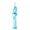 Periuta de dinti electrica Vitammy Bunny Light Blue, pentru copii 0-3 ani, cu lumina LED si efecte sonore, 24.000 de miscari/min, 2 programe de periaj, fibre nano