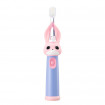 Periuta de dinti electrica Vitammy Bunny Pink, pentru copii 0-3 ani, cu lumina LED si efecte sonore, 24.000 de miscari/min, 2 programe de periaj, fibre nano