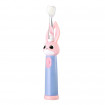 Periuta de dinti electrica Vitammy Bunny Pink, pentru copii 0-3 ani, cu lumina LED si efecte sonore, 24.000 de miscari/min, 2 programe de periaj, fibre nano