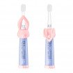 Periuta de dinti electrica Vitammy Bunny Pink, pentru copii 0-3 ani, cu lumina LED si efecte sonore, 24.000 de miscari/min, 2 programe de periaj, fibre nano