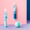 Periuta de dinti electrica Vitammy Bunny Pink, pentru copii 0-3 ani, cu lumina LED si efecte sonore, 24.000 de miscari/min, 2 programe de periaj, fibre nano