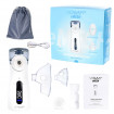 Aparat aerosoli cu tehnologie mesh Vitammy eMESH, afisaj digital, cronometru timp inhalare, functie de autocuratare, incarcare USB-C, masca pentru copii si adulti, mustiuc, saculet pentru transport