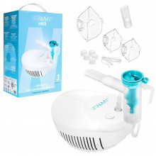 Aparat de aerosoli Vitammy eNEB, nebulizator cu compresor, 3 moduri de nebulizare, 3 masti, piesa bucala, furtun de 1.6 m, 5 filtre aer, oprire automata Aparat de aerosoli Vitammy eNEB, nebulizator cu compresor, 3 moduri de nebulizare, 3 masti, piesa bucala, furtun de 1.6 m, 5 filtre aer, oprire automata