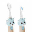 Periuta de dinti electrica Vitammy ePUPPY, pentru copii 0-6 ani, cu lumina LED, 24.000 de miscari sonice/min, 2 capete periuta incluse, 2 moduri de functionare, timer, Bleu