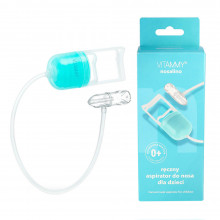 Aspirator nazal Vitammy Nosalino, cu pompa manuala, pentru bebelusi si copii, portabil, capacitate mare a recipientului, igienic, fara incarcare