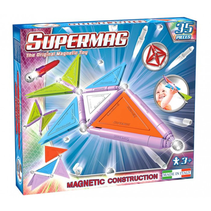 Set constructie magnetic Trendy 35 piese Spermag