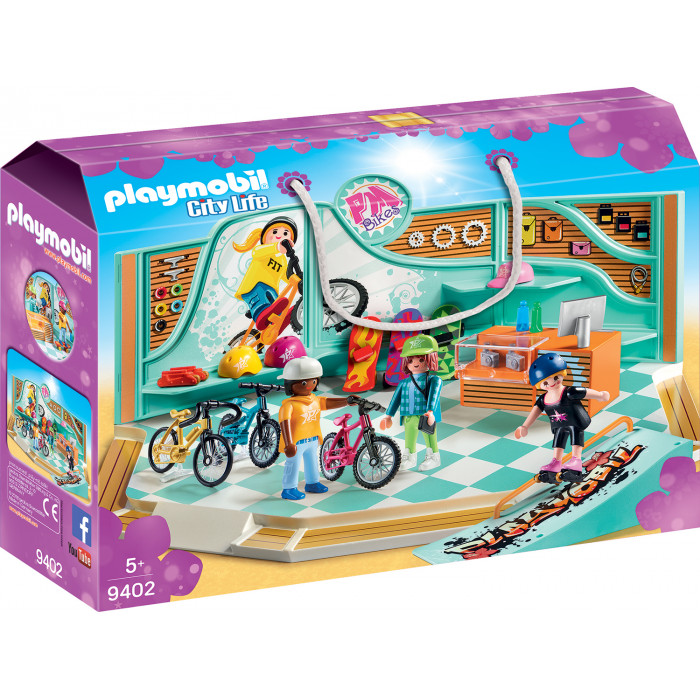 Magazin de biciclete si skatebord Playmobil City Life