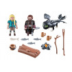 Hiccup, Astrid si pui de dragon Playmobil Dragons