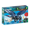 Hiccup, Toothless si pui de dragon Playmobil Dragons