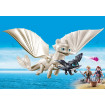 Light Fury, pui de dragon si copii Playmobil Dragons