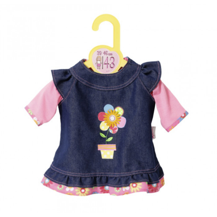 Rochita de blugi bebelus 43 cm Dolly Moda Zapf