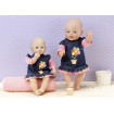 Rochita de blugi bebelus 43 cm Dolly Moda Zapf