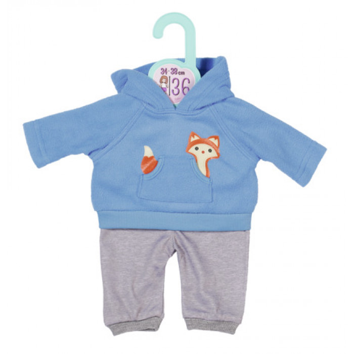 Set bluza bleu si pantaloni 36 cm Dolly Moda Zapf