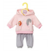 Set bluza roz si pantaloni 43 cm Dolly Moda Zapf