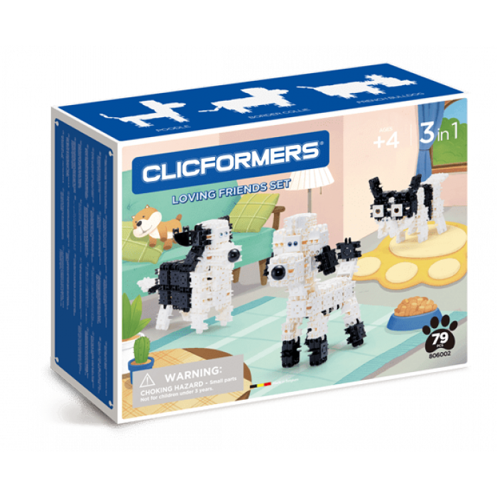Set constructie Clicformers animale 79 piese Clics Toys