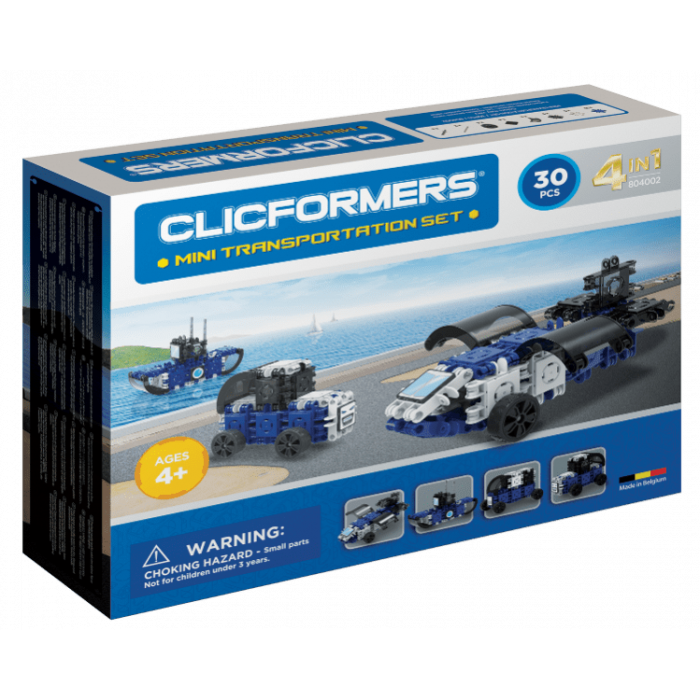 Set constructie Clicformers Mini Transporter 30 piese Clics Toys