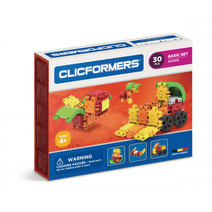 Set constructie Clicformers Basic 30 piese Clics Toys