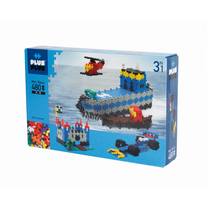 Set constructie 3 in 1 Basic 480 piese Plus Plus