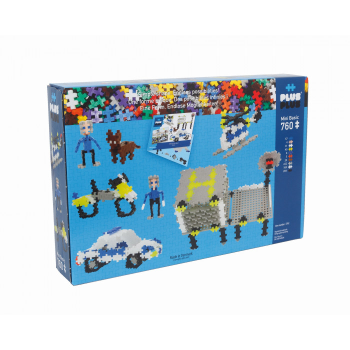 Set constructie Basic Politie 760 piese Plus Plus