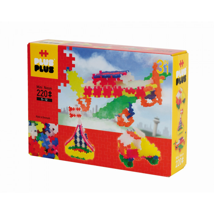 Set constructie 3 in 1 Neon 220 piese Plus Plus