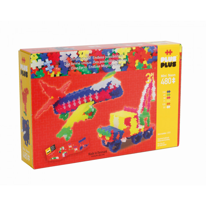 Set constructie 3 in 1 Neon 480 piese Plus Plus