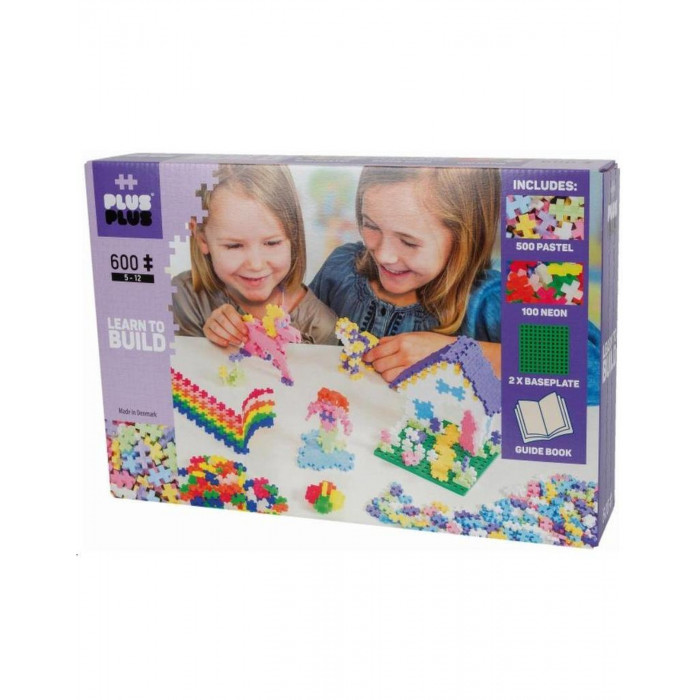 Set constructie Pastel Neon 600 piese Plus Plus