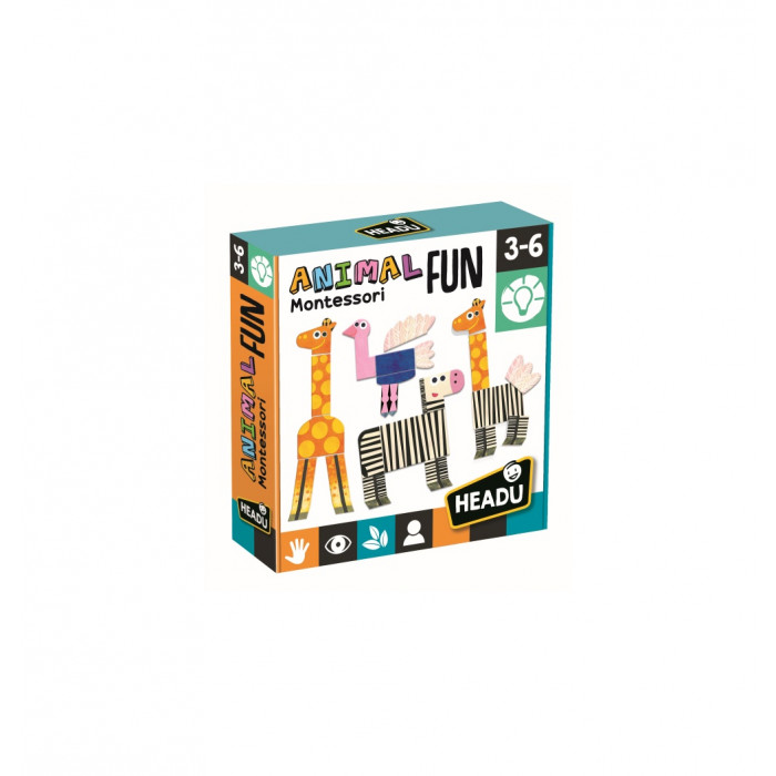 Joc montessori animale amuzante Headu