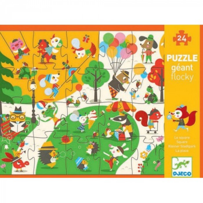 Puzzle gigant in parc Djeco