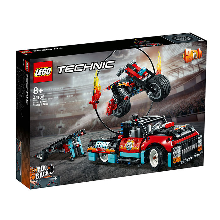 Camion si motocicleta pentru cascadorii Lego Technic