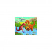 Puzzle dinozauri la rau 2x24 piese Ravensburger