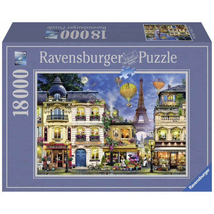 Adjustable Go up Sense of guilt Puzzle adulti Plimbare prin Paris 18000 piese Ravensburger