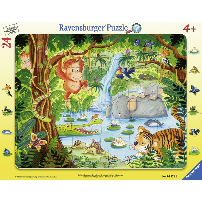 Puzzle Jungla tip rama 24 piese Ravensburger
