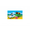Masina cu remorca si calut Playmobil 1.2.3