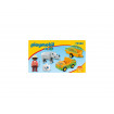 Masina Zoo cu rinocer Playmobil 1.2.3