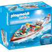 Barca de viteza cu motor Playmobil Family Fun
