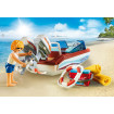 Barca de viteza cu motor Playmobil Family Fun