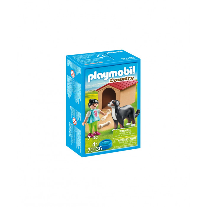Fetita cu catel si cusca Playmobil Country