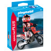Figurina motociclist Playmobil