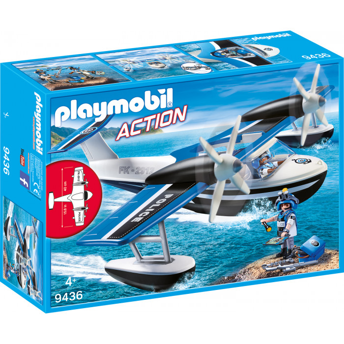 Hidroavionul politiei Playmobil Action