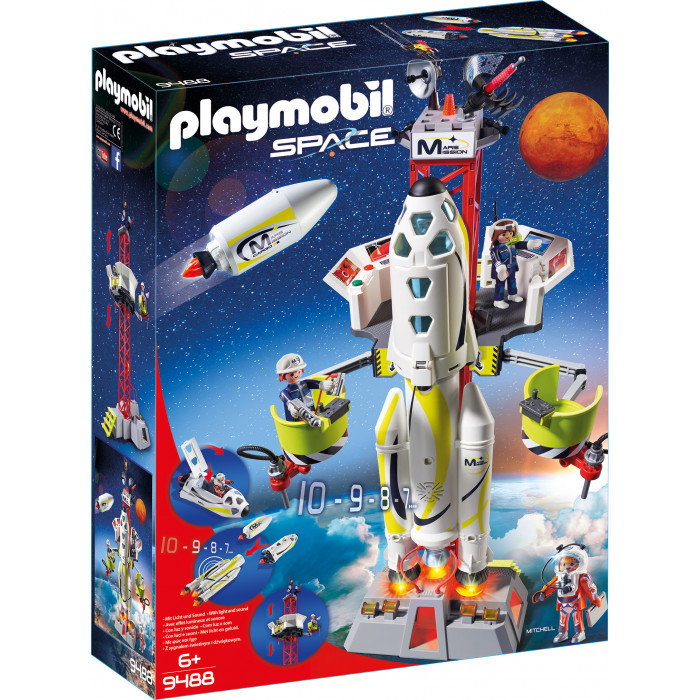 Racheta spatiala cu lansator Playmobil Space