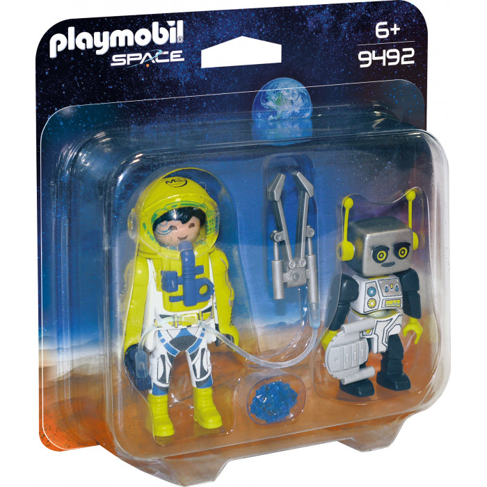 Set 2 figurine Astronaut si Robot Playmobil Space